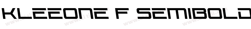 KleeOne F SemiBold字体转换